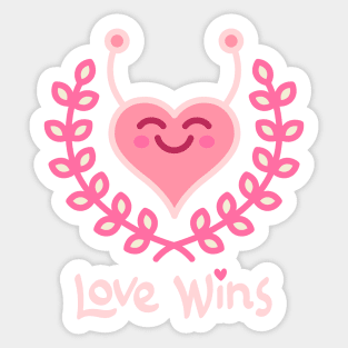 Love wins Sticker